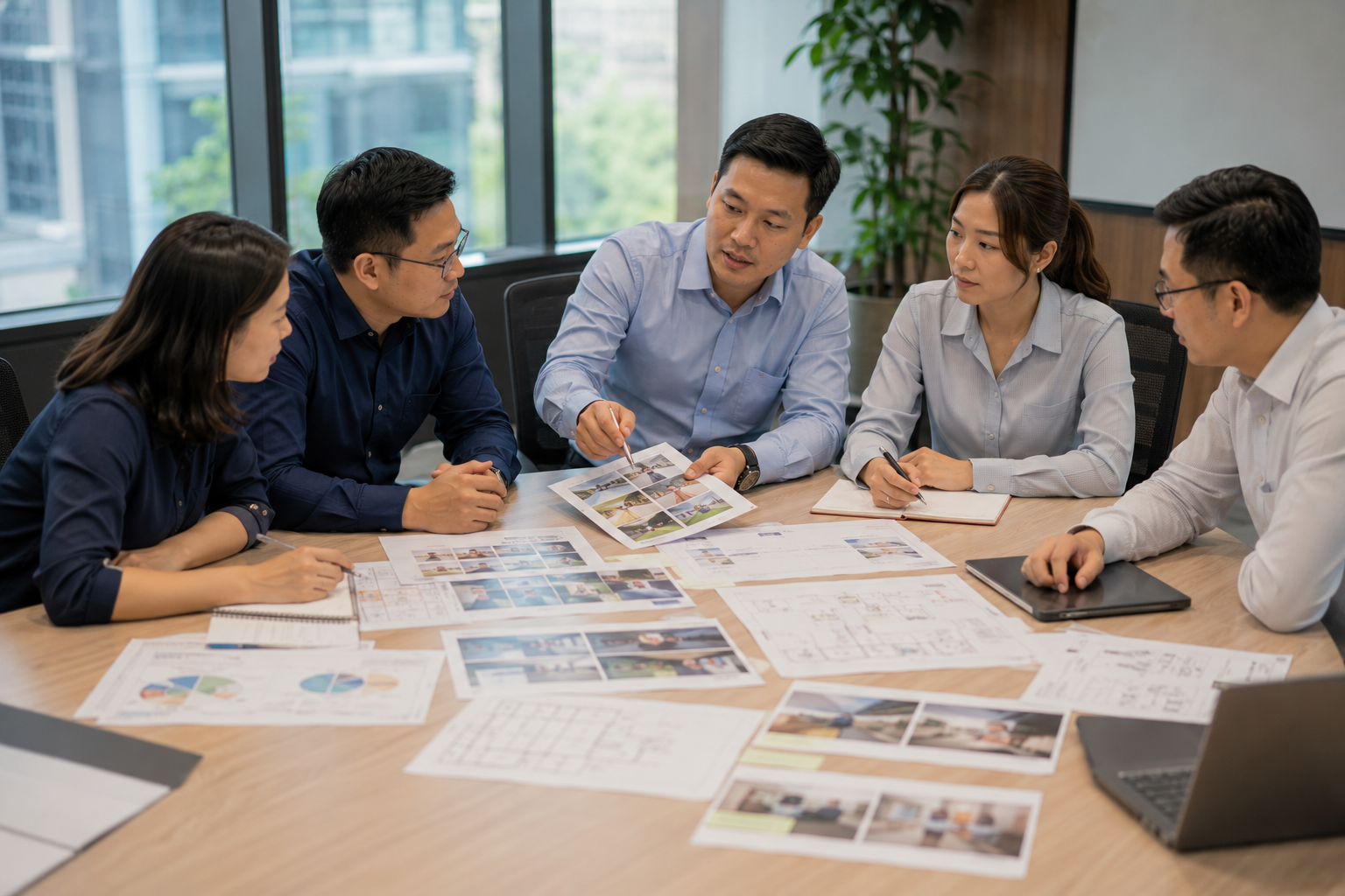Customised client training workshop in a professional meeting room